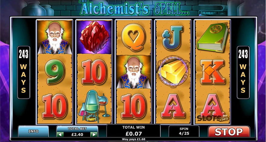Magic Slots The Alchemist's Spell