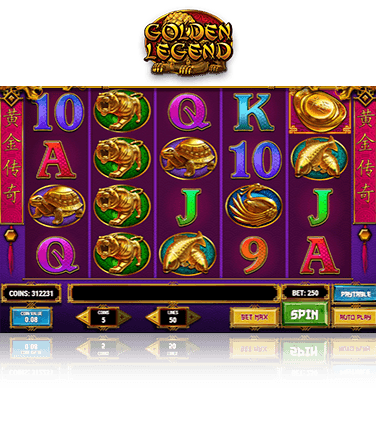 In-game view of Golden Legend slot